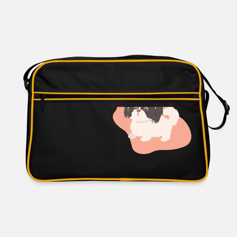 Dog with braid Retro Bag
