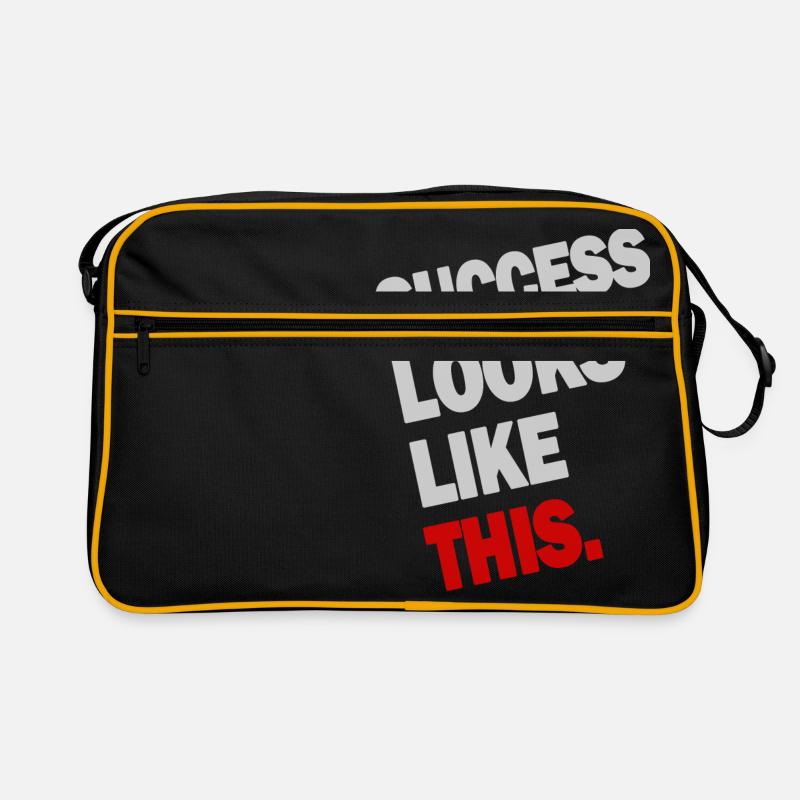 SUCCESS ressemble à ceci (blanc) Sac Retro
