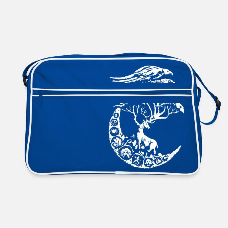 mythische Hirsche Retro Tasche