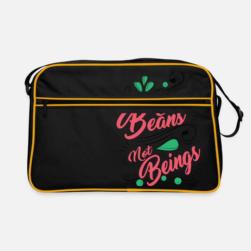 Veganer Vegetarier Tierschutz Geschenkidee Retro Tasche
