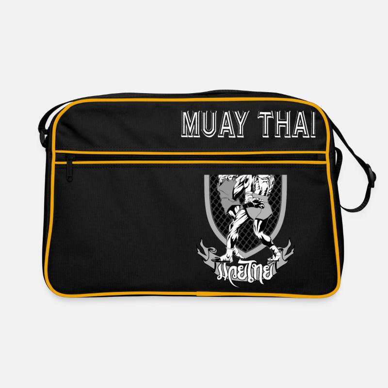 Muay Thai - Sac Retro - noir/or