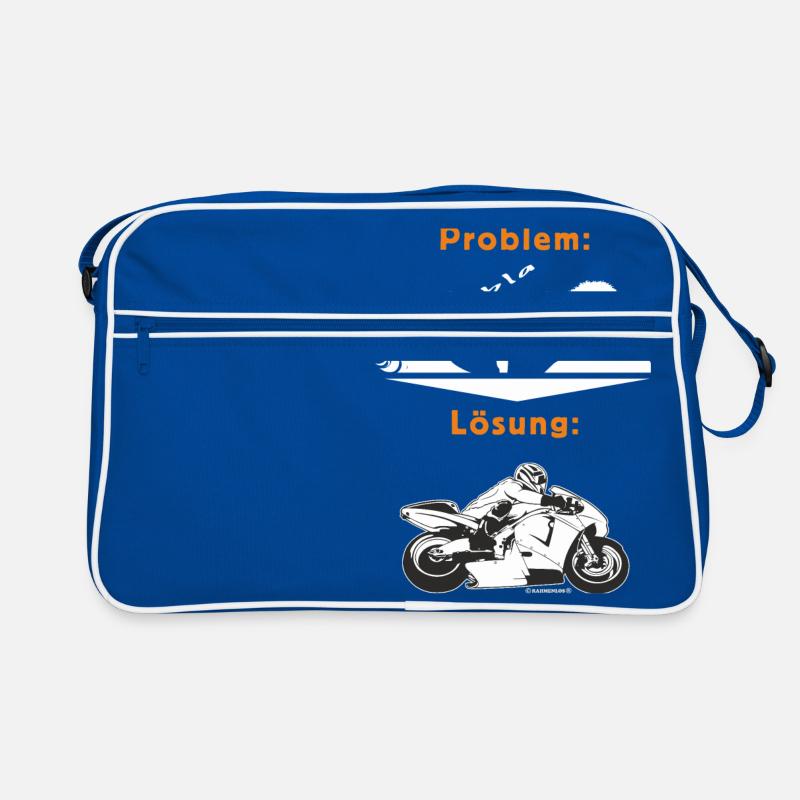 MD - Biker Shirt - Problem Frau BLA BLA BLA - Retro Tasche