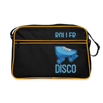 Roller Disco - roller skate Old school nostalgia - Retro Bag - black/gold - Front
