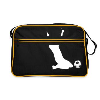 Footballer - Retro Bag - black/gold - Front