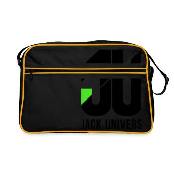 Jack Univers - Retro Tasche - Schwarz/Gold - Vorne