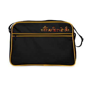 Om mani padme hum - Retro Bag - black/gold - Front