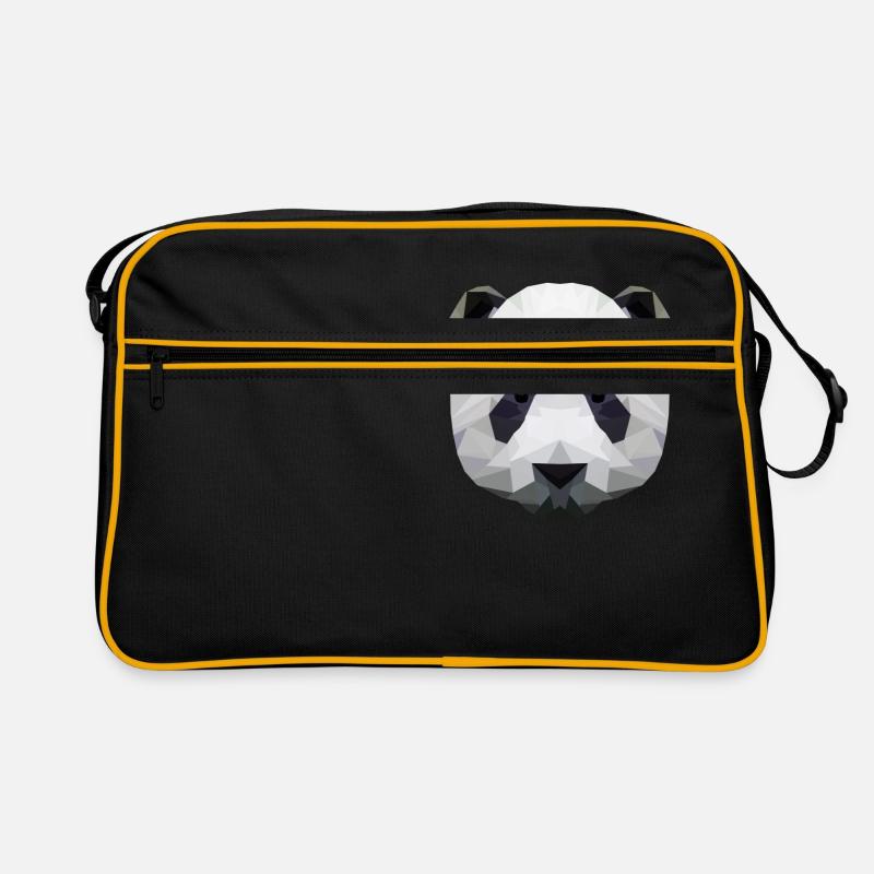 LowPoly "tête de panda" Sac Retro