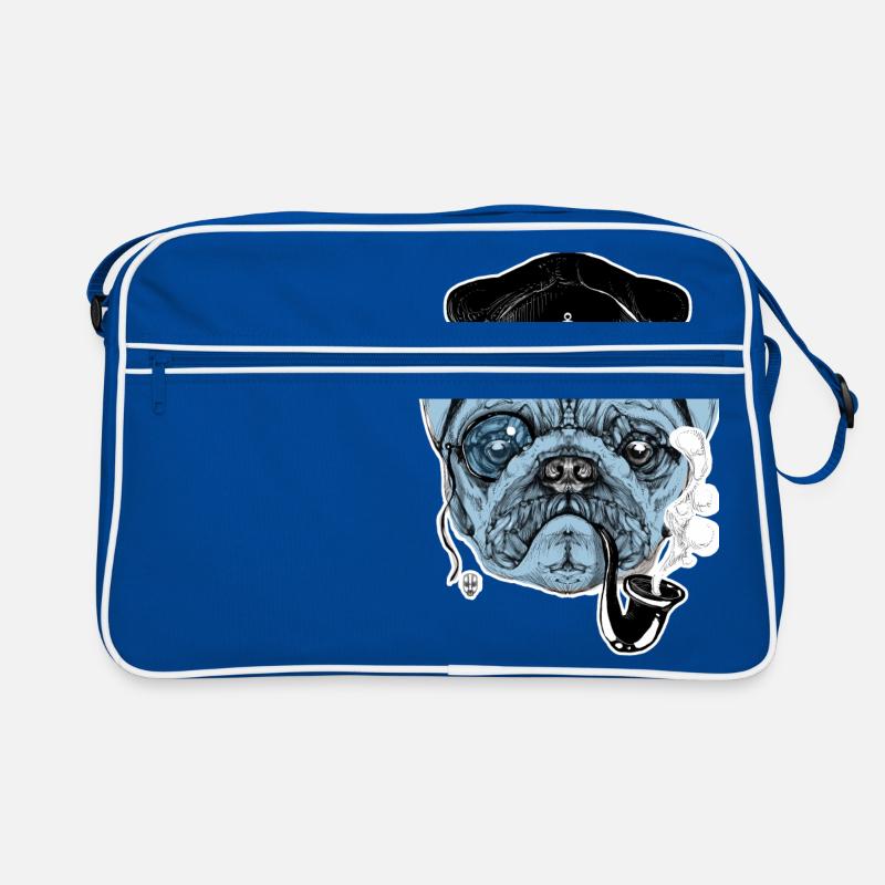 Mops-Seemann Retro Tasche