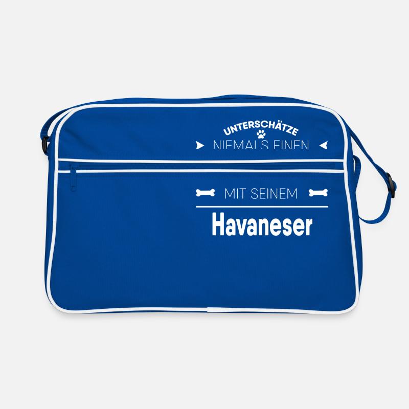 Havaneser Geschenk Retro Tasche