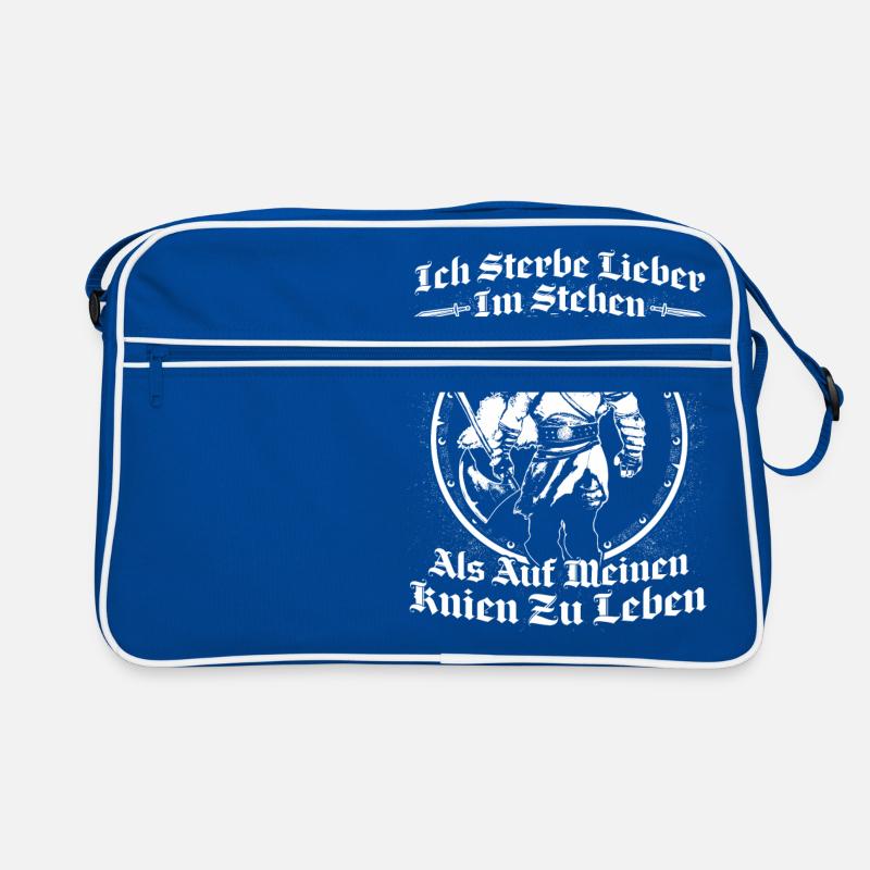 Wikinger - stehend Retro Tasche