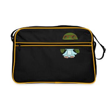 Fips der Flieger - Retro Tasche - Schwarz/Gold - Vorne