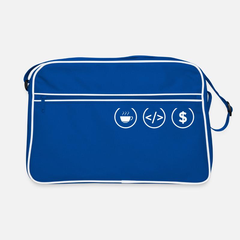 Entwickler Life of Coder - Geschenkidee Retro Tasche