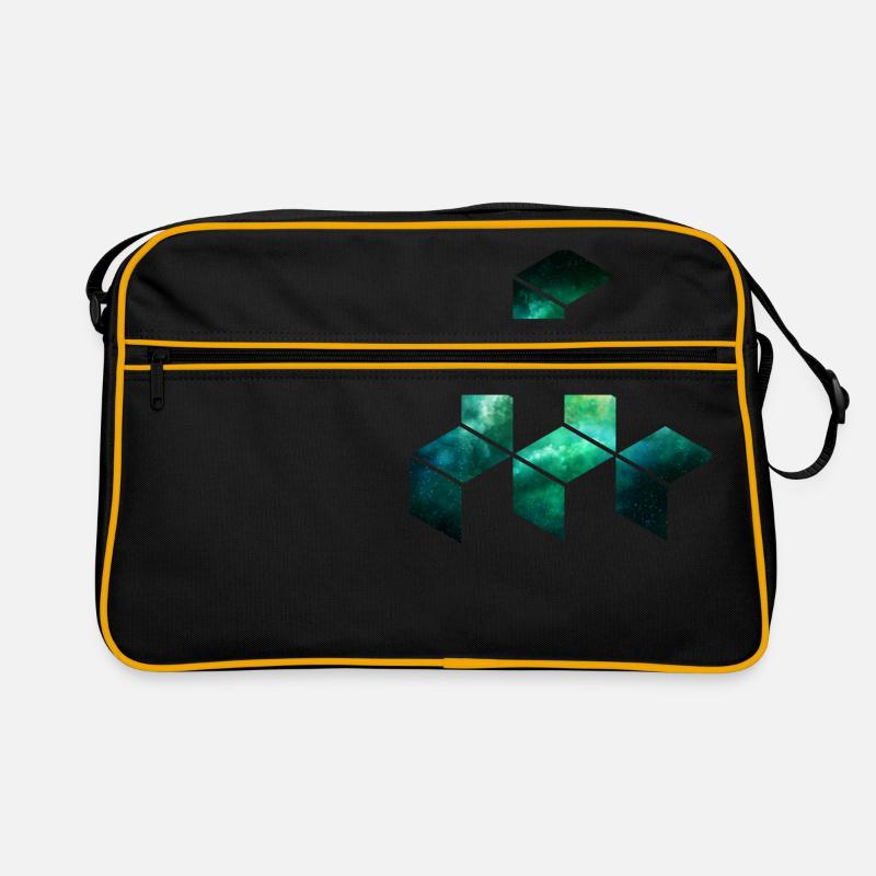 Motif géométrique de l'univers du cube Sac Retro