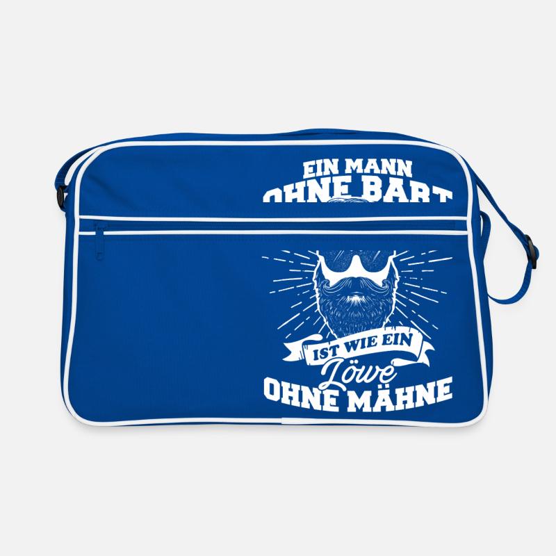 Mann Bart Löwe Vollbart Retro Tasche