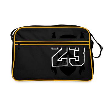 tete de mort - Sac Retro - noir/or - Devant