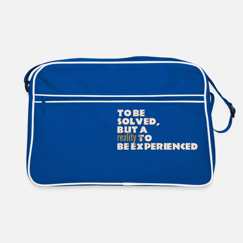 Life is not a problem... - Sprüche - Life Quotes Retro Tasche