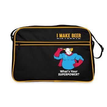 Drinking Drinking I Make Beer Disappear Gift - Retro Bag - black/gold - Front