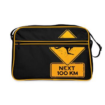 panneau de signalisation de l'australie kangoo - Sac Retro - noir/or - Devant