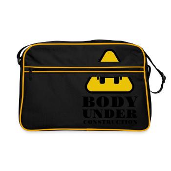Body Under Construction - Retro Bag - black/gold - Front