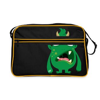 Monstaa Originaals Monster # 11 - Sac Retro - noir/or - Devant