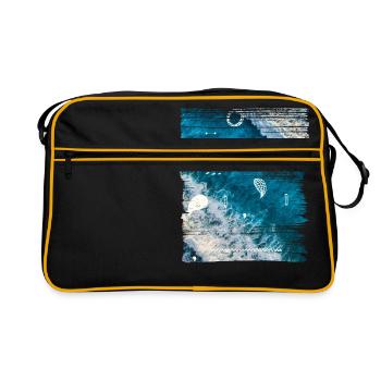OCEAN - Retro Bag - black/gold - Front