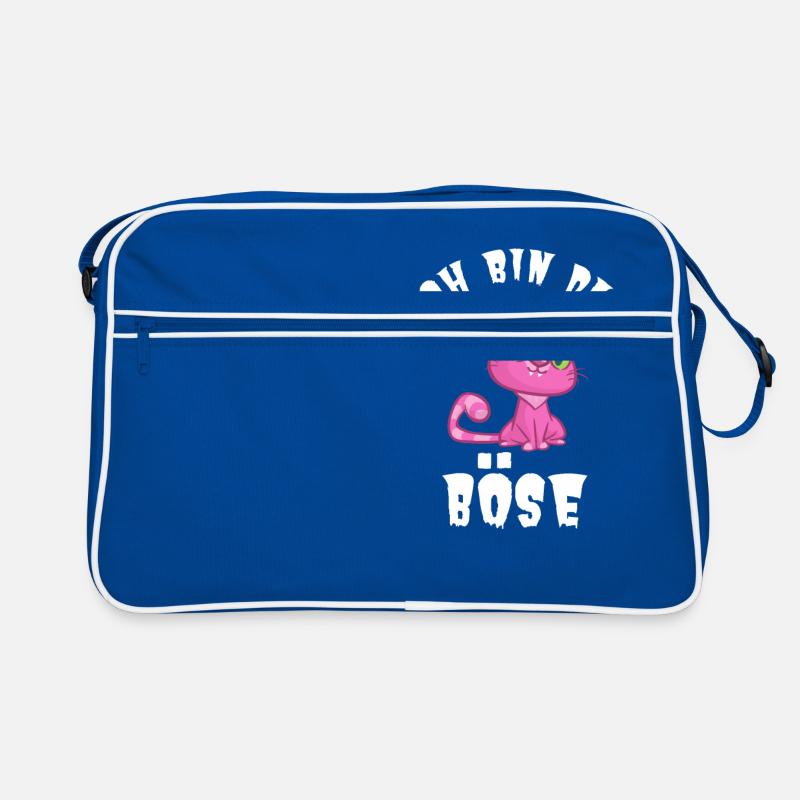 Ich bin das BÖSE Evil Katze Einhorn Kitty lustig Retro Tasche