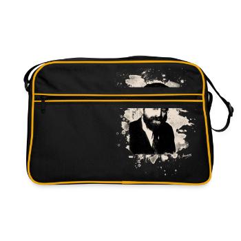 Erich Mühsam Tribute - Retro Tasche - Schwarz/Gold - Vorne