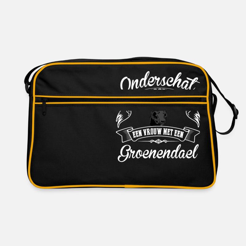 Groenendael - Sac Retro - noir/or