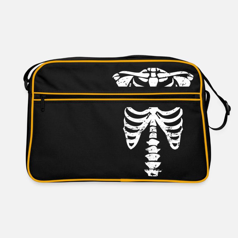 Halloween bones costume Retro Bag