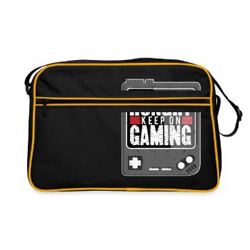 Gaming - Stay Hungry - Keep On Gaming - Retro Bag - black/gold - Front