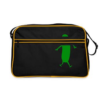 Cool as a cucumber - Retro Bag - black/gold - Front