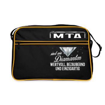 MTA - DM - Retro Tasche - Schwarz/Gold - Vorne