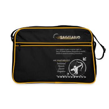 SAGITTARIAN SIGN - Retro Bag - black/gold - Front