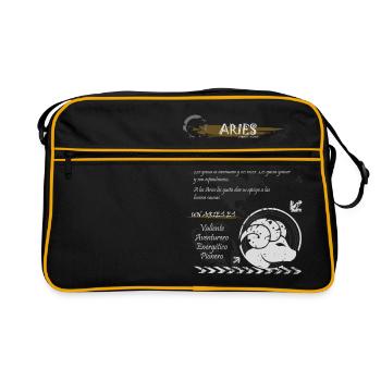 ARIES SIGN - Retro Bag - black/gold - Front