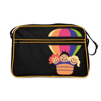 Balloon Kids - Retro Bag - black/gold - Front