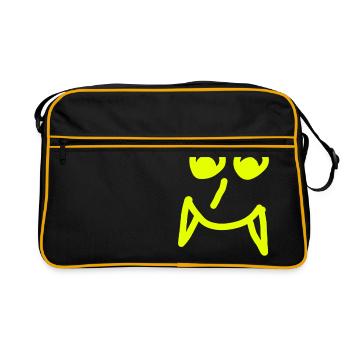 Le visage de Vampire - Sac Retro - noir/or - Devant