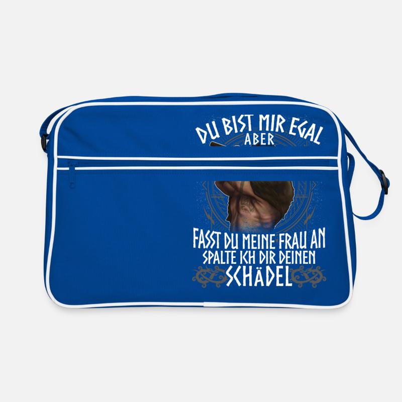 Wikinger - Schädel Retro Tasche