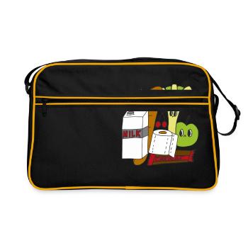 PANIER - Sac Retro - noir/or - Devant