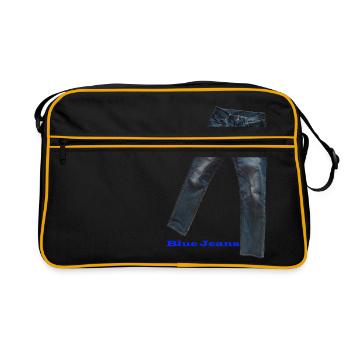 Jean bleu - Sac Retro - noir/or - Devant