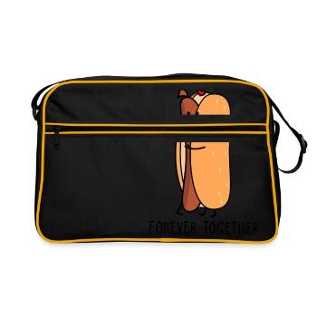 Pour toujours ensemble - Sac Retro - noir/or - Devant