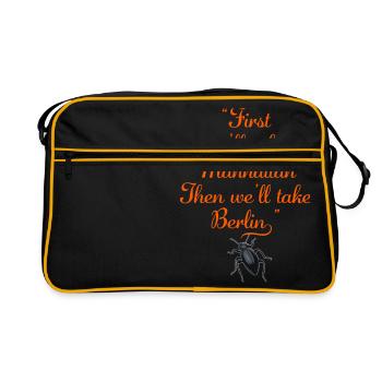 COCKROACH IN MANHATTAN - Retro Bag - black/gold - Front