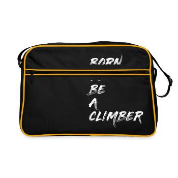 CLIMBER CLIMBER BOULDERER MOUNTAINEER GIFT - Retro Bag - black/gold - Front