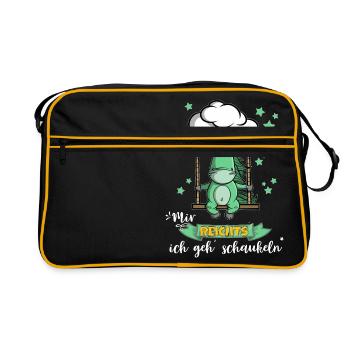 Licorne - Je vais vous bercer - Sac Retro - noir/or - Devant