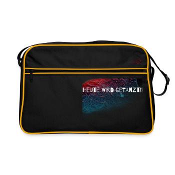 Today is danced,discotheque,dancing,gift - Retro Bag - black/gold - Front