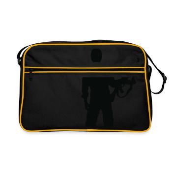 RESISTENZA INTERNAZIUNALE - Sac Retro - noir/or - Devant