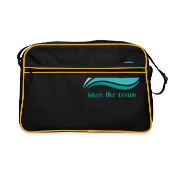 Ocean - Retro Bag - black/gold - Front