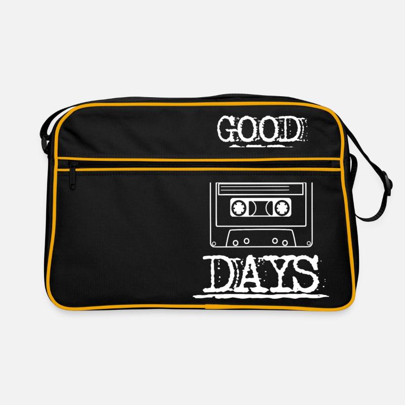 good old Days Kassette weiß Retro Tasche