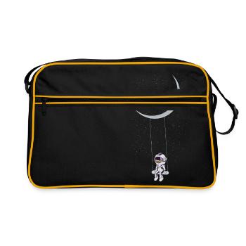 Astronaut In The Galaxy - Retro Bag - black/gold - Front