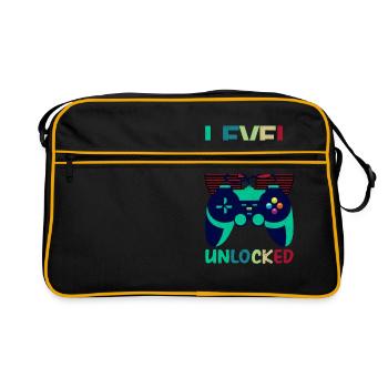Level 40 Unlocked - Retro Bag - black/gold - Front