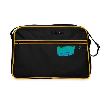 Pensée Shadokienne - Sac Retro - noir/or - Devant